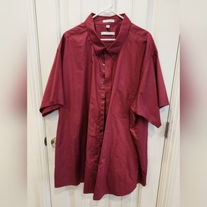 Geoffrey Beene big & tall short sleeve dress shirt, size 22